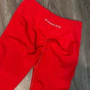 Alphalete Amplify Leggings - Red - Large
